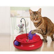 KONG CAT FOOD DISPENSER TOY PLAYGROUND INTERACTIVE TREAT DISPENSING CAT TOY